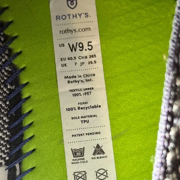 Rothy’s The Original Slip On Sneaker in Maritime Gradient (Retired) Size W9.5 - Picture 7 of 7